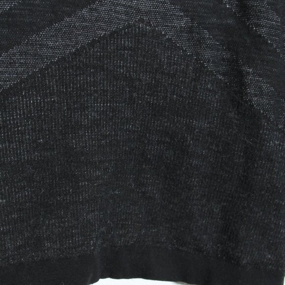 Smartwool Intraknit Thermal Merino Wool Base Layer Crew Long Sleeve Black White - Picture 12 of 16